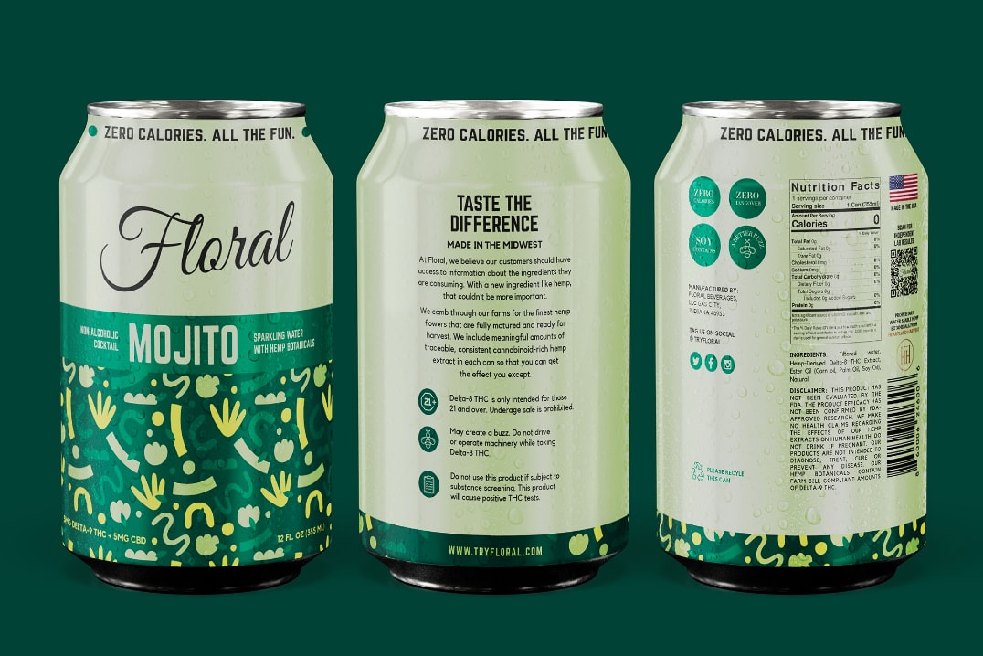 Ein Beispiel für den 2024-Grafikdesign-Trend „Botanische Ausschnitte“